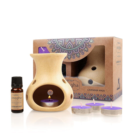 Amogha Lavender Khus Vaporizer Set ( 0202LK )