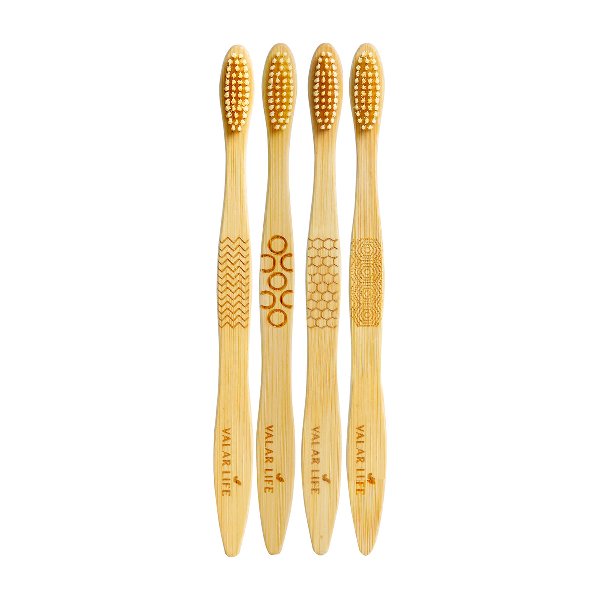 ValarLife Bamboo Kid Friendly Soft Bristle ToothBrush (Red)