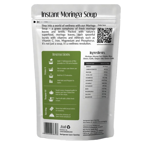 Beanstalk Farmers Moringa Instant Soup 50g