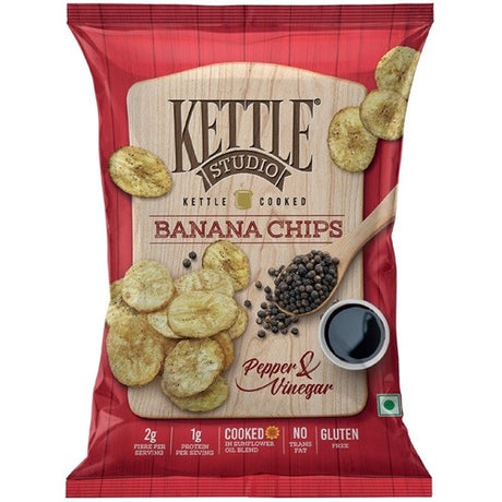 Kettle Banana Chips Pepper&Vinegar 150g