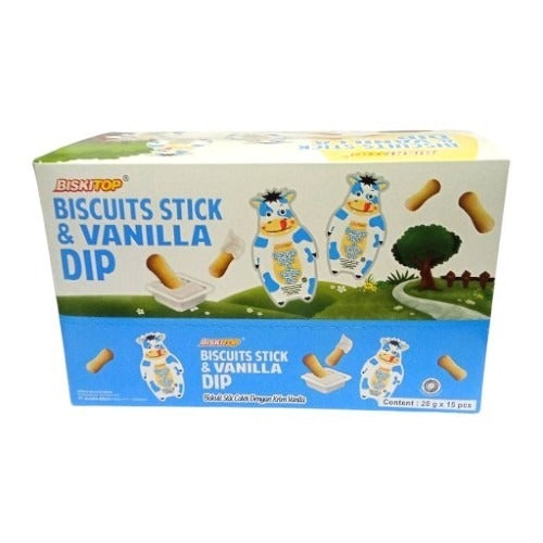 Biskitop Biscuit Stick With Vanilla Cream 28g