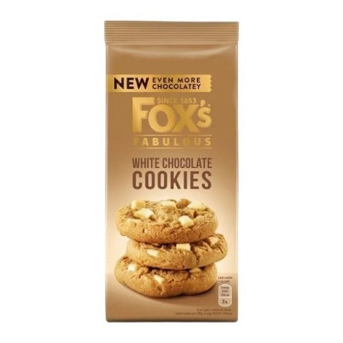 Foxs Fabulous White Chocolate Cookies 180G