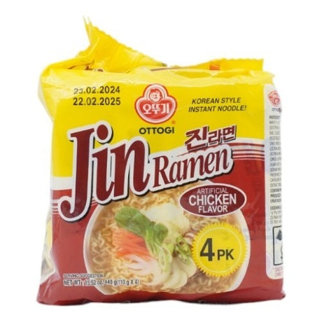 Ottogi Jin Ramen Artificial Chicken Flavor 120g