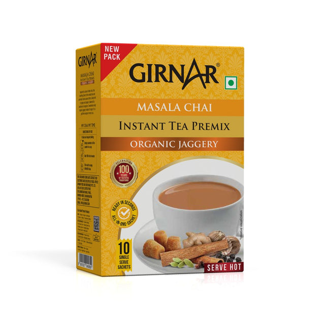 Girnar Masala Chai Premix With Organic Jaggery 10n Tea Bags