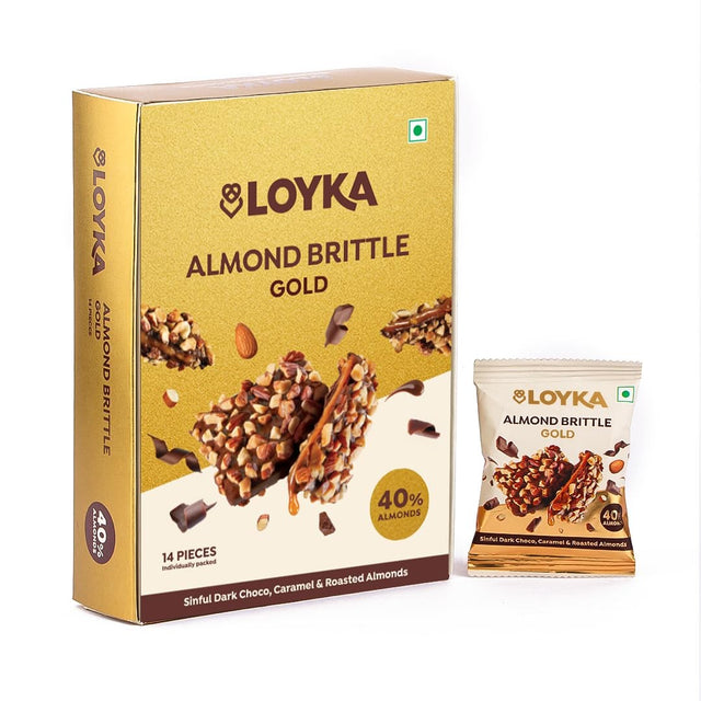 Loyka Almond Brittle Gold 406g
