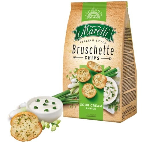 Maretti Bruschette Sour Cream & Onion Chips 70gm