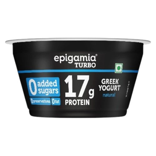 Epigamia Turbo 17g Protein Yogurt Natural 140g