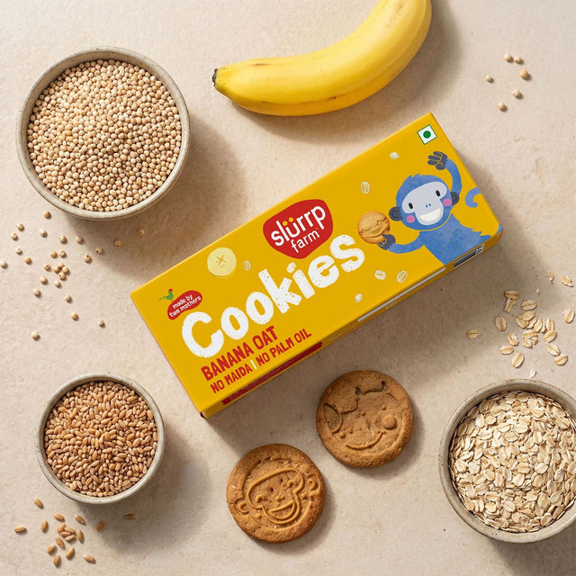 Slurrp Farm Banana Oat Cookies 88g
