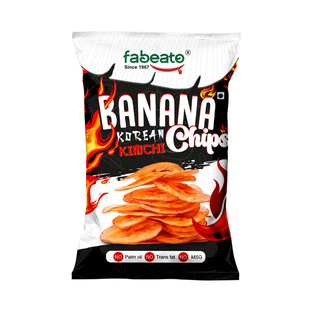 Fabeato Banana Chips Korean Kimchi 40g