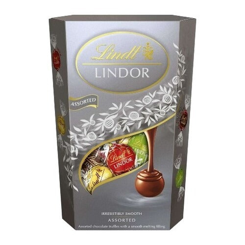 Lindt Lindor Balls Assorted Smooth Silver 200G