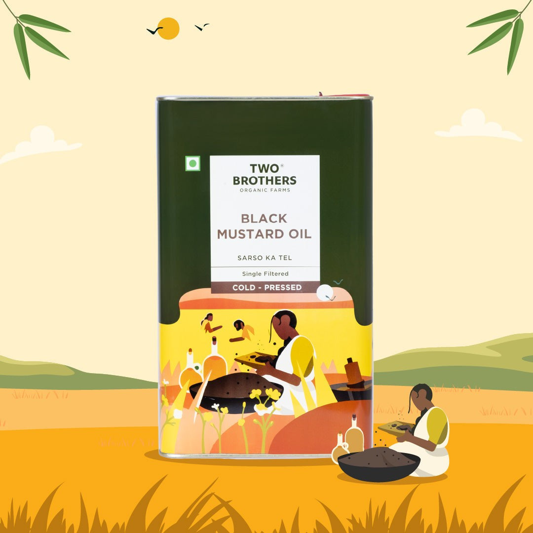 Two Brothers Cold-Pressed Black Mustard Oil 1L