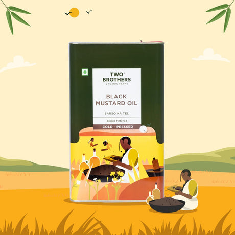Two Brothers Cold-Pressed Black Mustard Oil 1L