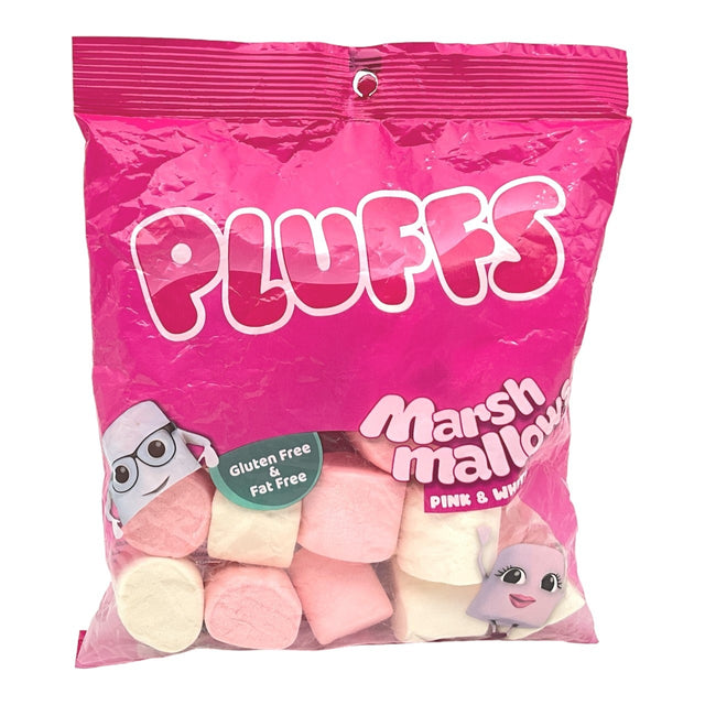 Pluffs Marshmallow Pink&White 140g