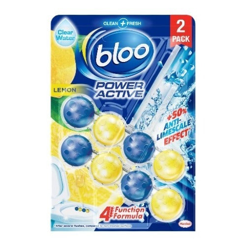 Bloo Active Lemon Twin Odour Balls 2*50g
