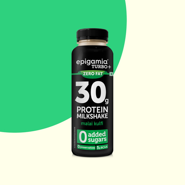 Epigamia Turbo Malai Kulfi 30g Protein Milkshake 250ml Zero Added Sugar
