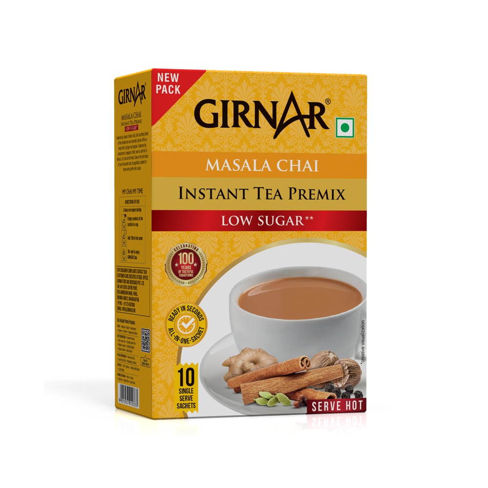 Girnar Masala Chai Low Sugar (10s) 80g