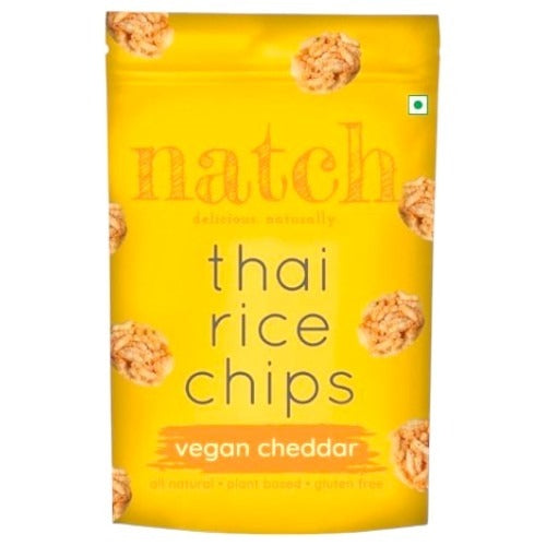 Natch Thai Rice Vegan Cheddar Chips 65G