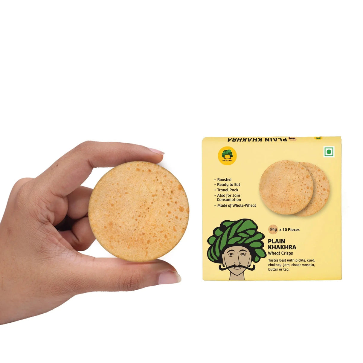 Gulabs Plain Khakhra Mini 20g