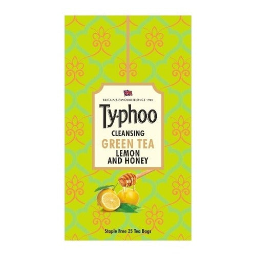 Typhoo Cleansing Green Tea Lemon And Honey 25 Bags