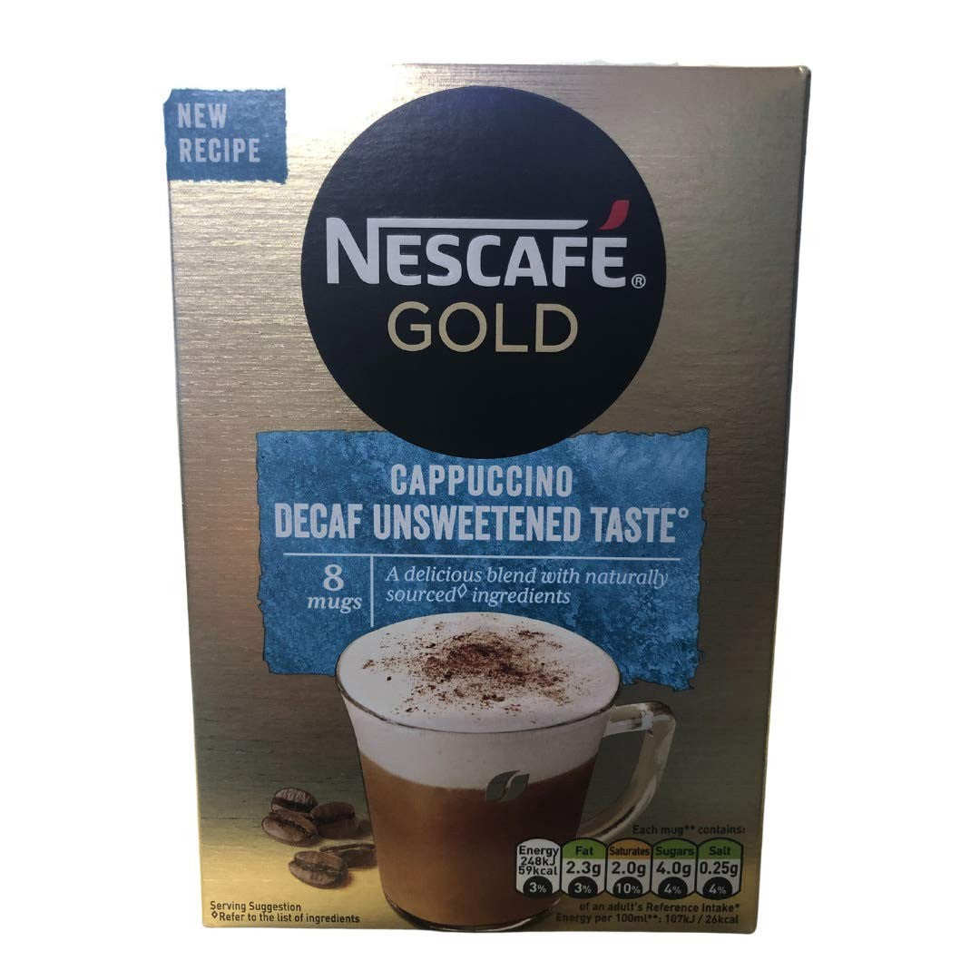 Nescafe Gold Cappuccino Decaf Unsweetened Taste 120g