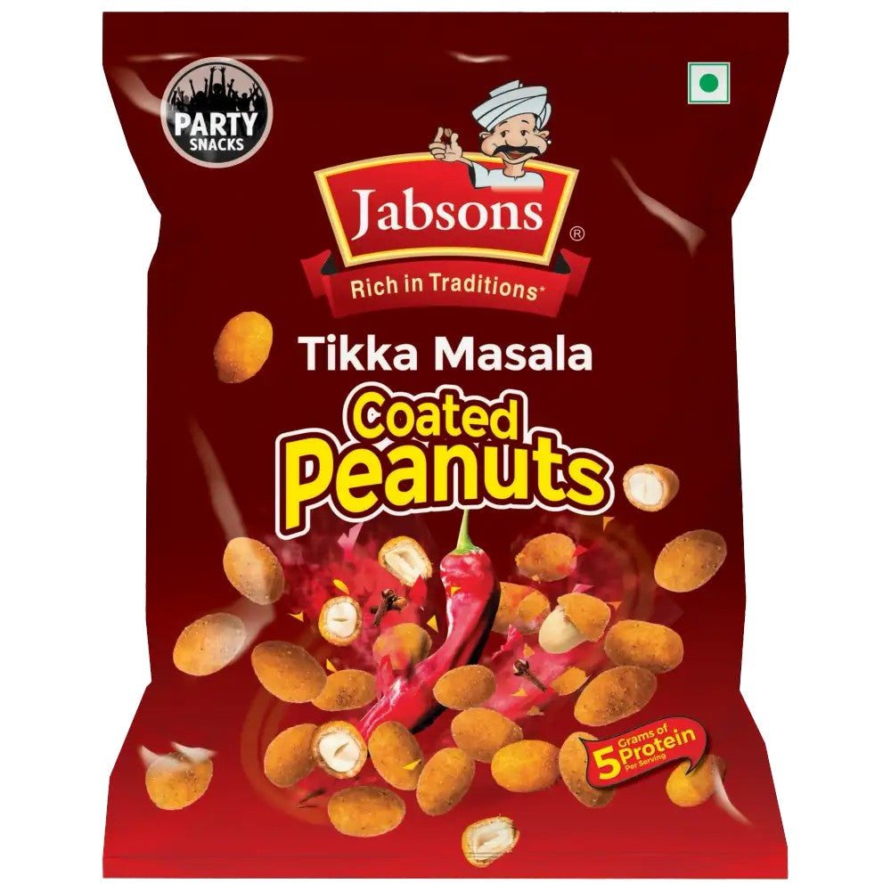 Jabsons Tikka Masala Coated Peanuts 400g