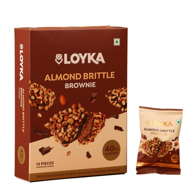 Loyka Almond Brittle Brownie 17g