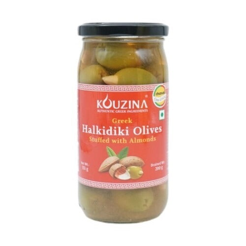 Kouzina Halkidiki Olives Stuffed With Almonds 355g