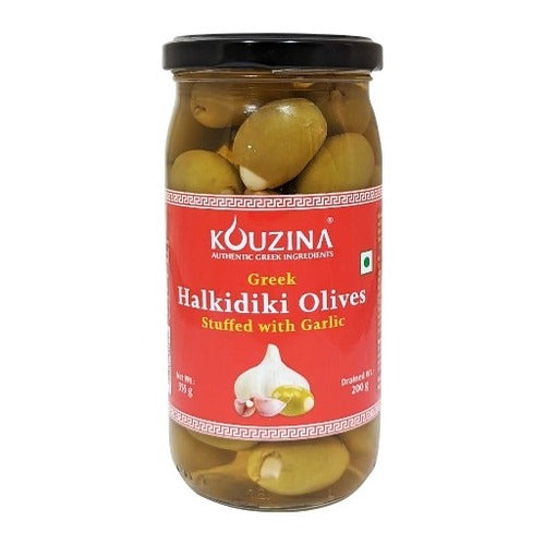 Kouzina Halkidiki Olives Stuffed With Garlic 355g
