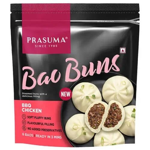 Prasuma Bao Buns Bbq Chicken 300g