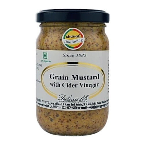 Delouis Grain Mustard With Cider Vinegar 100g