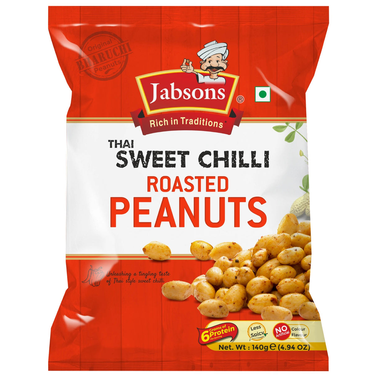 Jabsons Thai Sweet Chilli Roasted Peanuts 140g