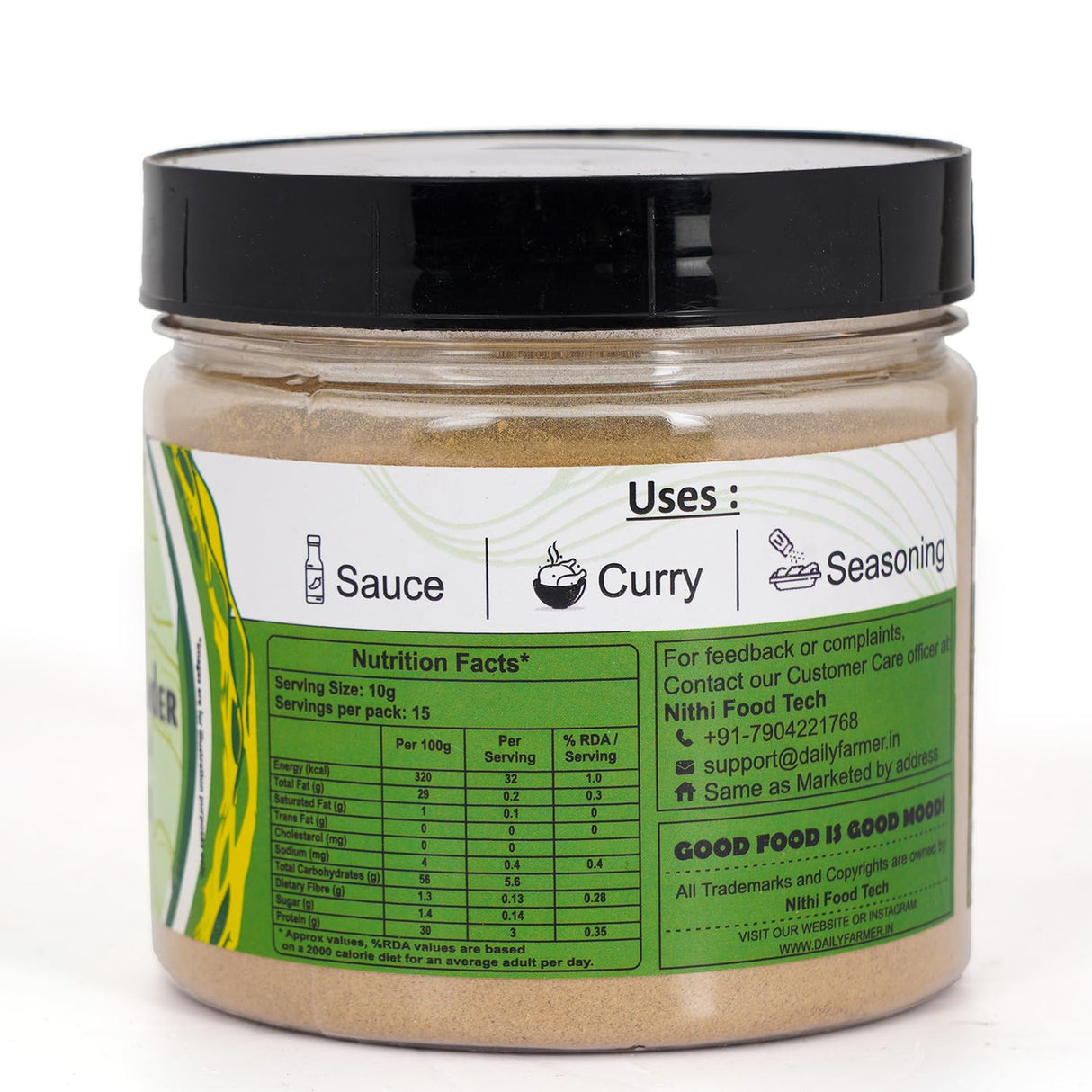 Daily Farmer Green Chilli Powder 150g