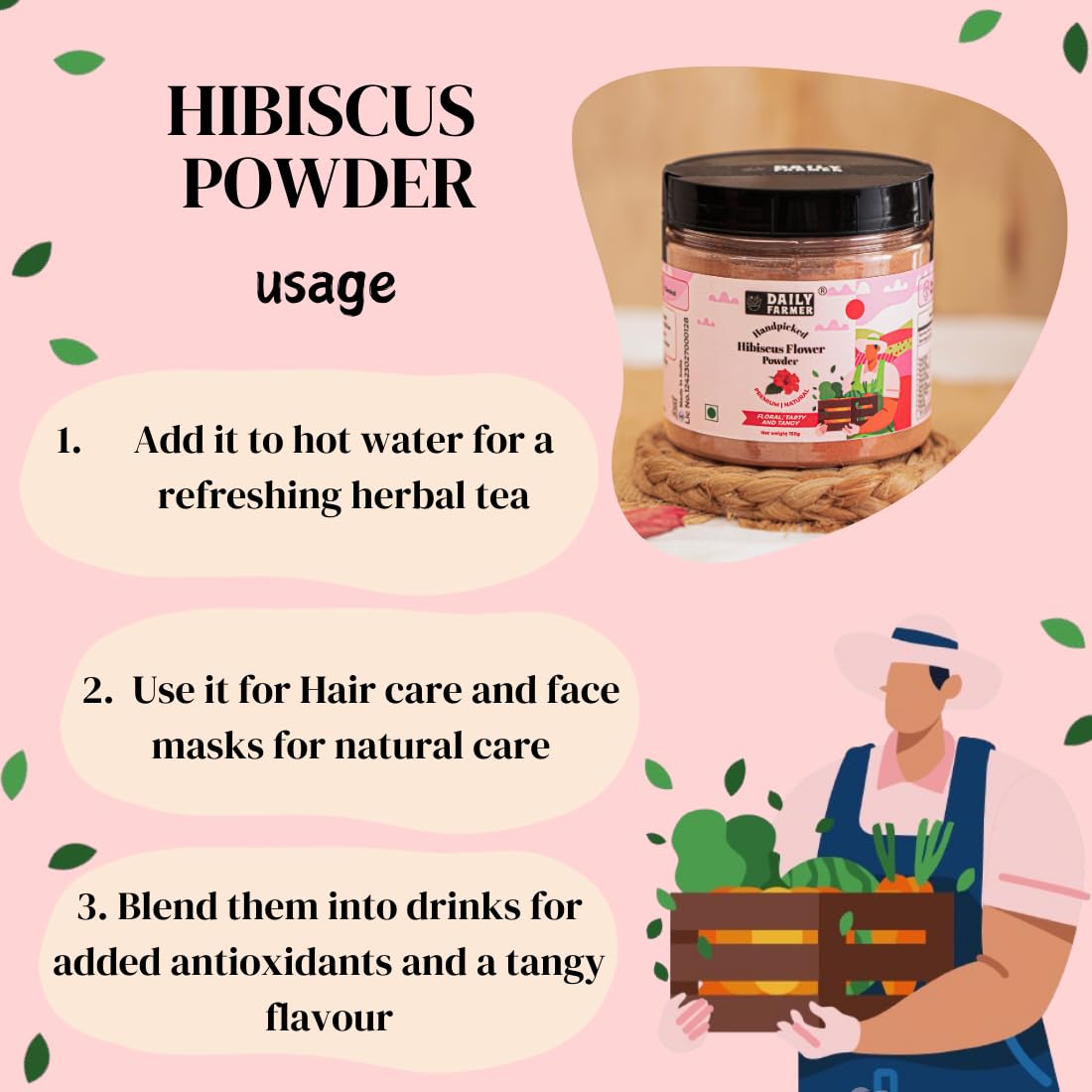 Daily Farmer Hibiscus Powder 150g