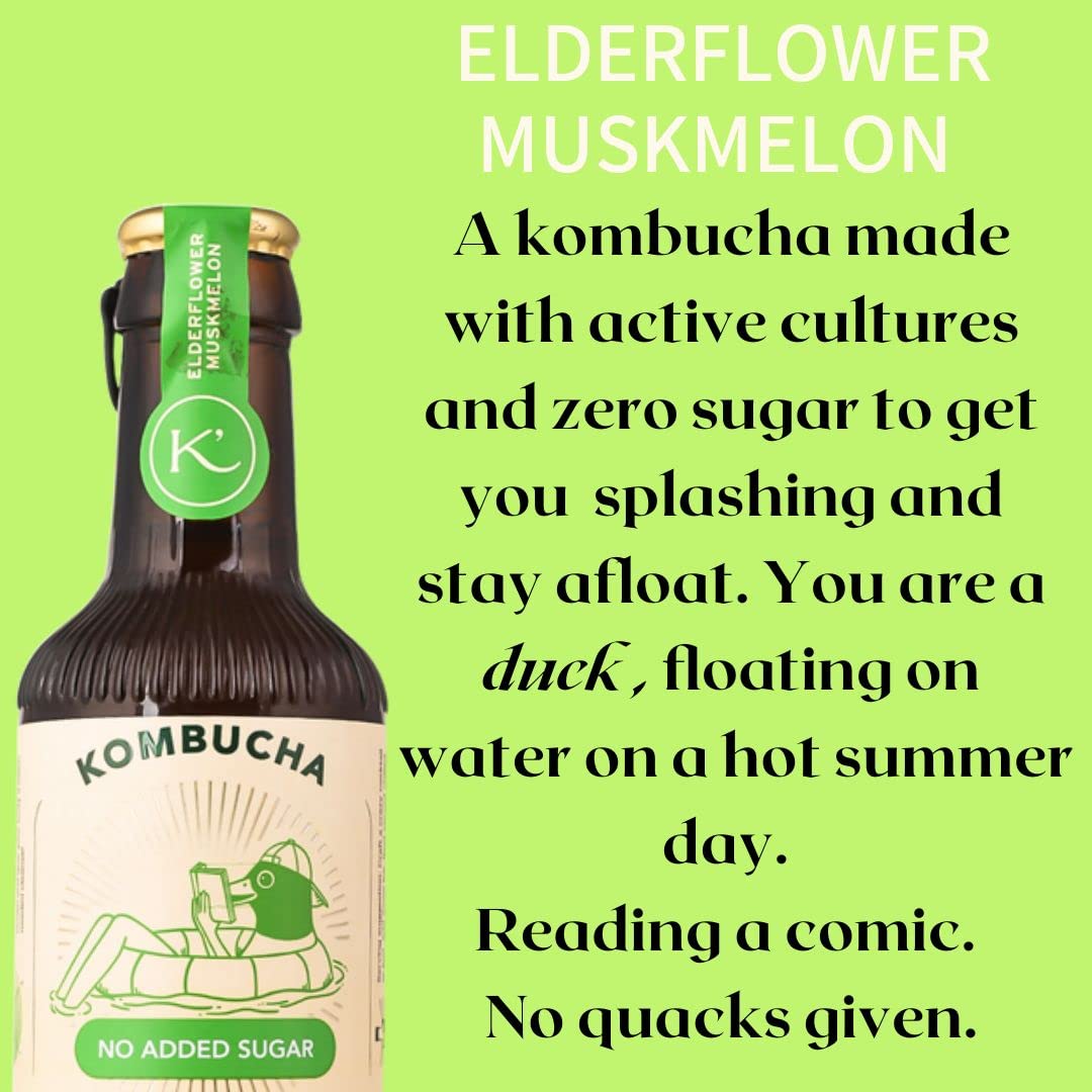 Kulturd Elderflower Muskmelon Kombucha 220ml