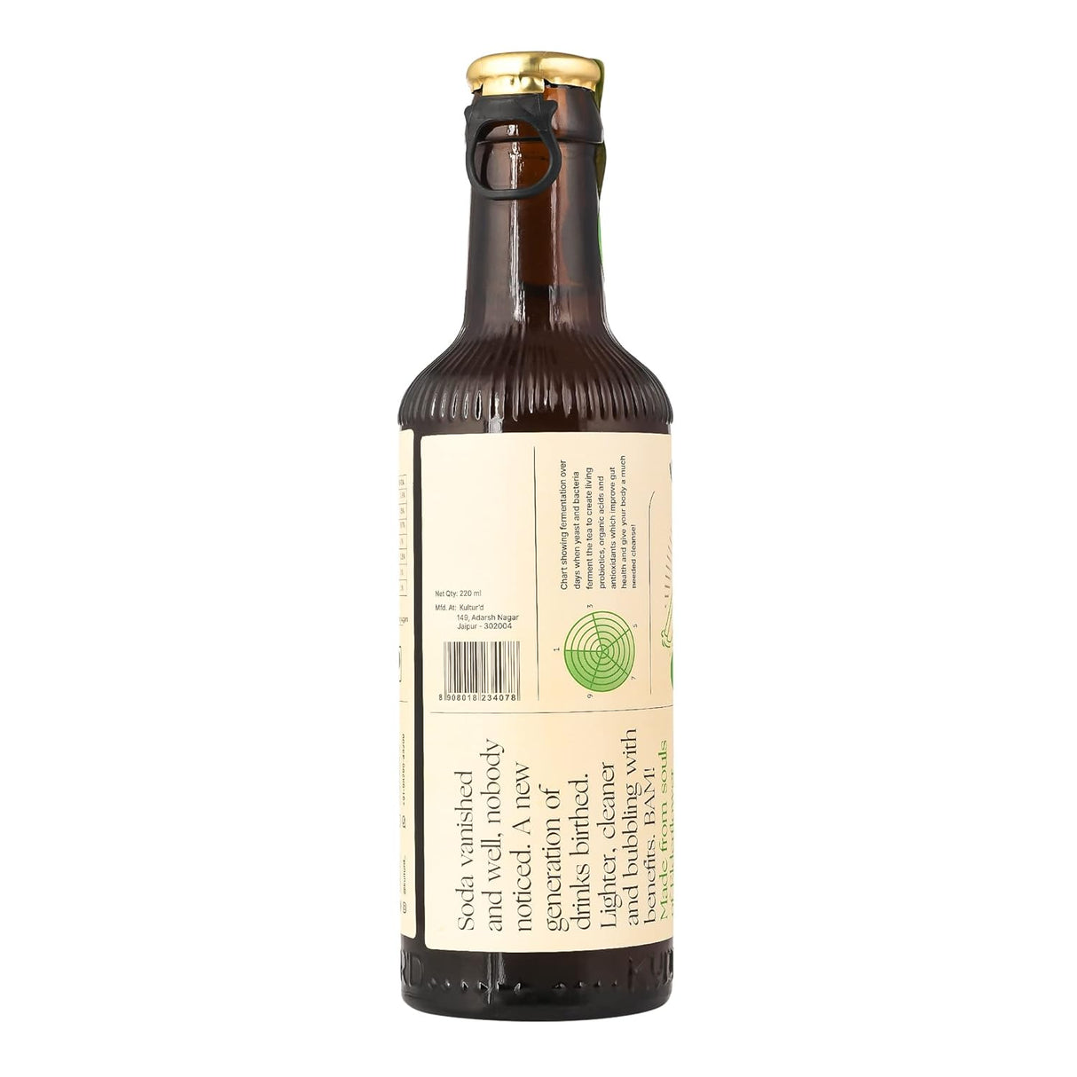 Kulturd Elderflower Muskmelon Kombucha 220ml