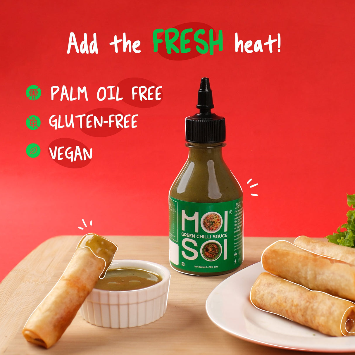Moi Soi Green Chilli Sauce 600g