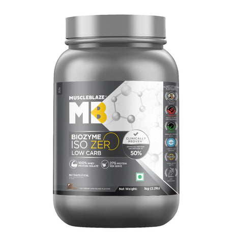 Muscleblaze Biozyme ISO-Zero Low Carb 1kg