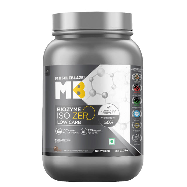 Muscleblaze Biozyme ISO-Zero Low Carb 1kg