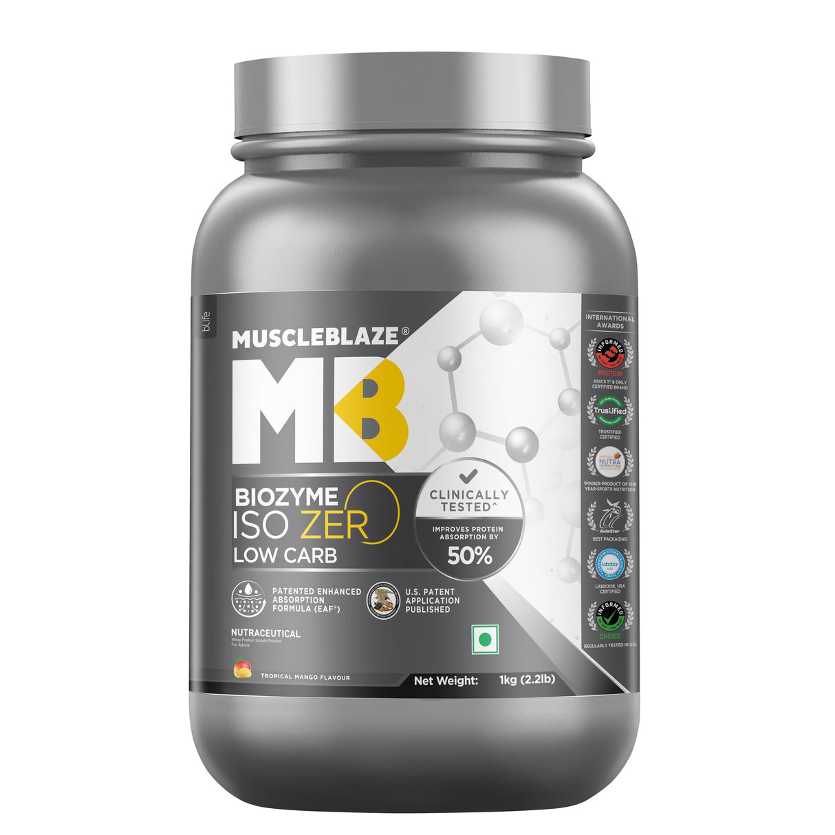 Muscleblaze Biozyme Performance Whey Protein 1Kg