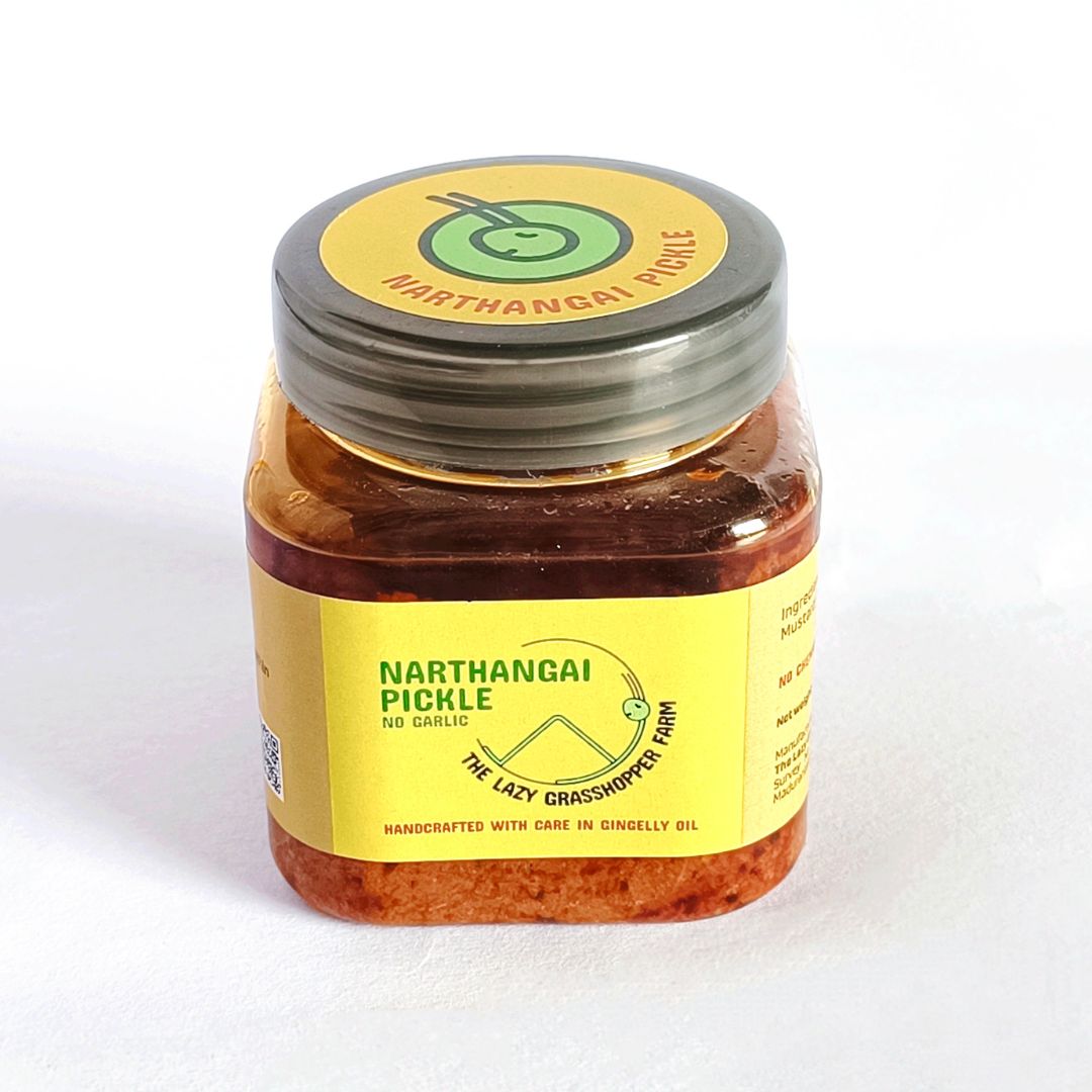 The Lazy Grasshopper Farm Narthangai Pickle 225g