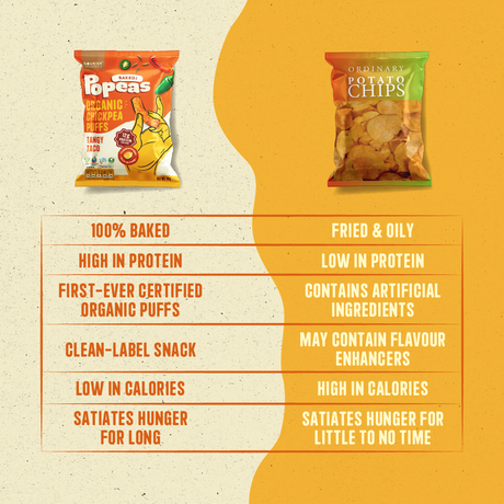 Nourish Organic Tangy Taco Chickpea Puff 60g