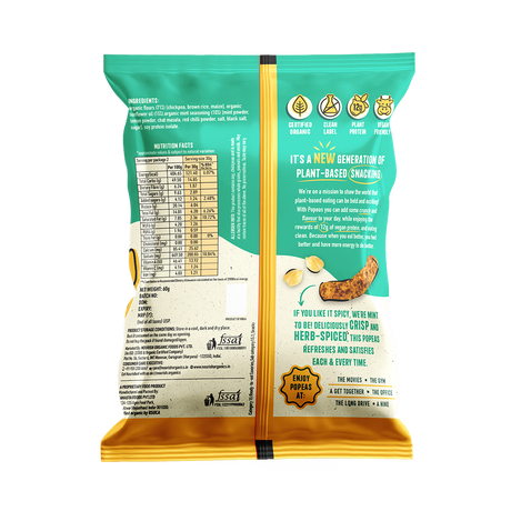 Nourish Organic Spicy Mint Chickpea Puff 60g