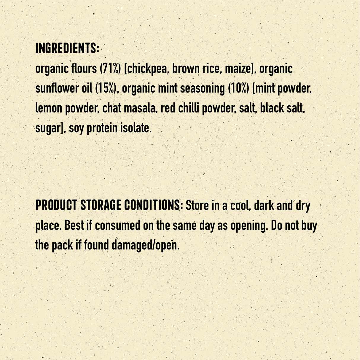 Nourish Organic Spicy Mint Chickpea Puff 60g