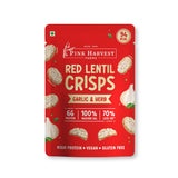 Pink Harvest Red Lentil Crisps Garlic&Herb 25g