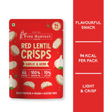 Pink Harvest Red Lentil Crisps Garlic&Herb 25g