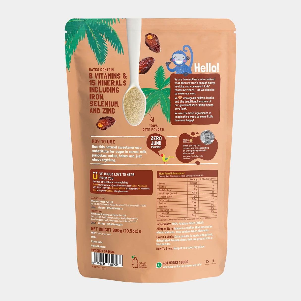 Slurrp Farm Date Powder 300g