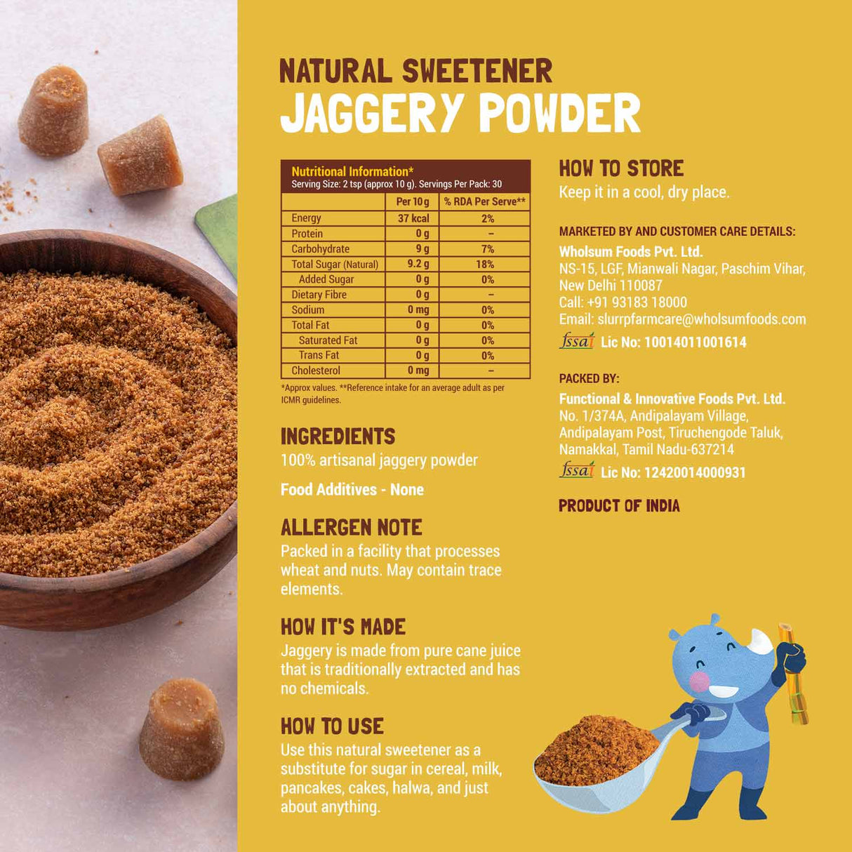 Slurrp Farm Jaggery Powder 300g