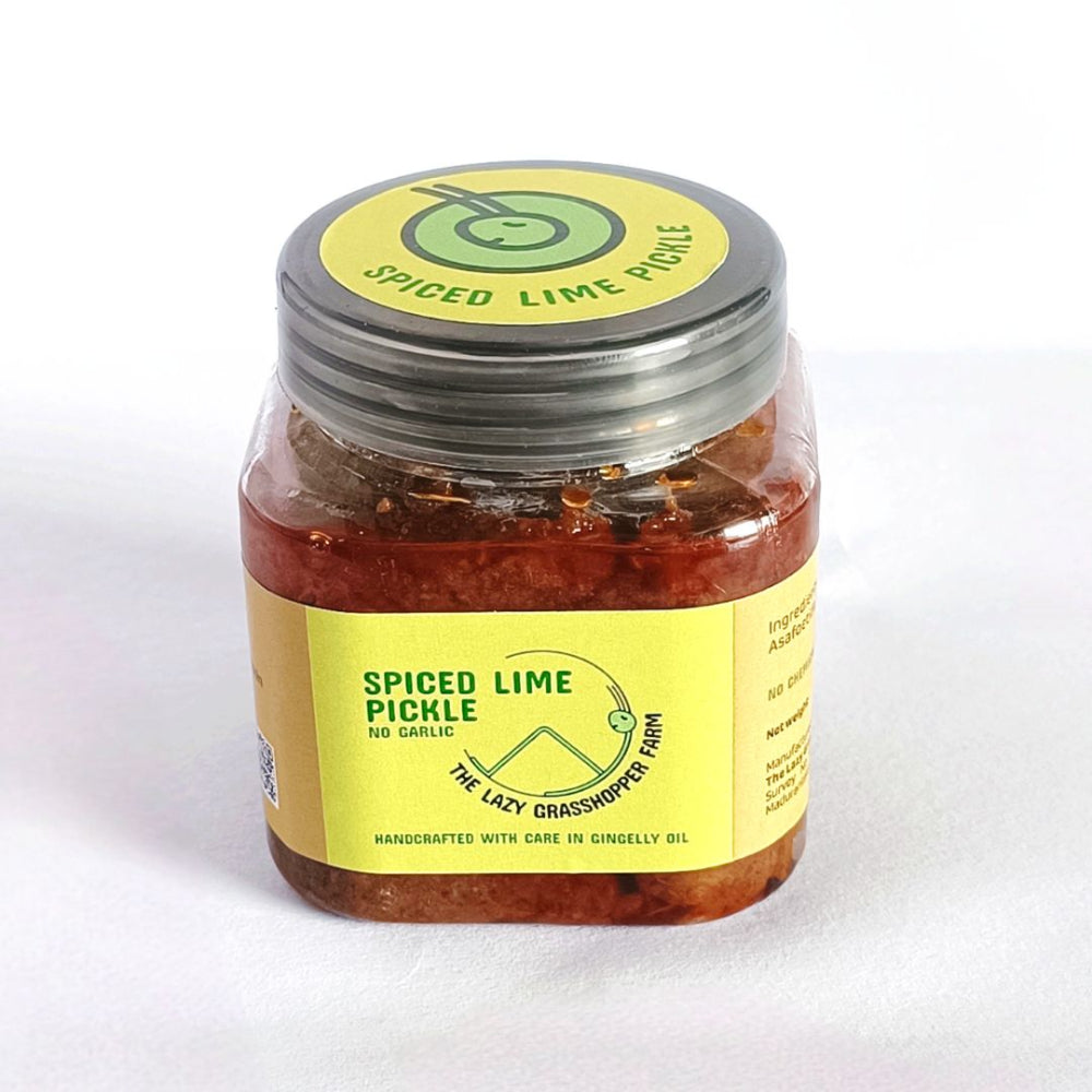 The Lazy Grasshopper Farm Spiced Lime Pickle 225g