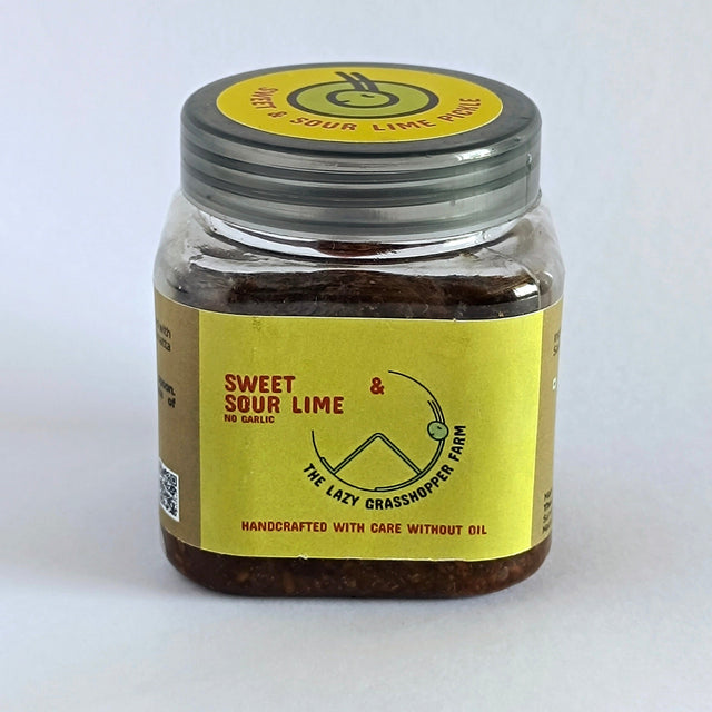 The Lazy Grasshopper Farm Sweet&amp;Sour Lime Pickle 225g