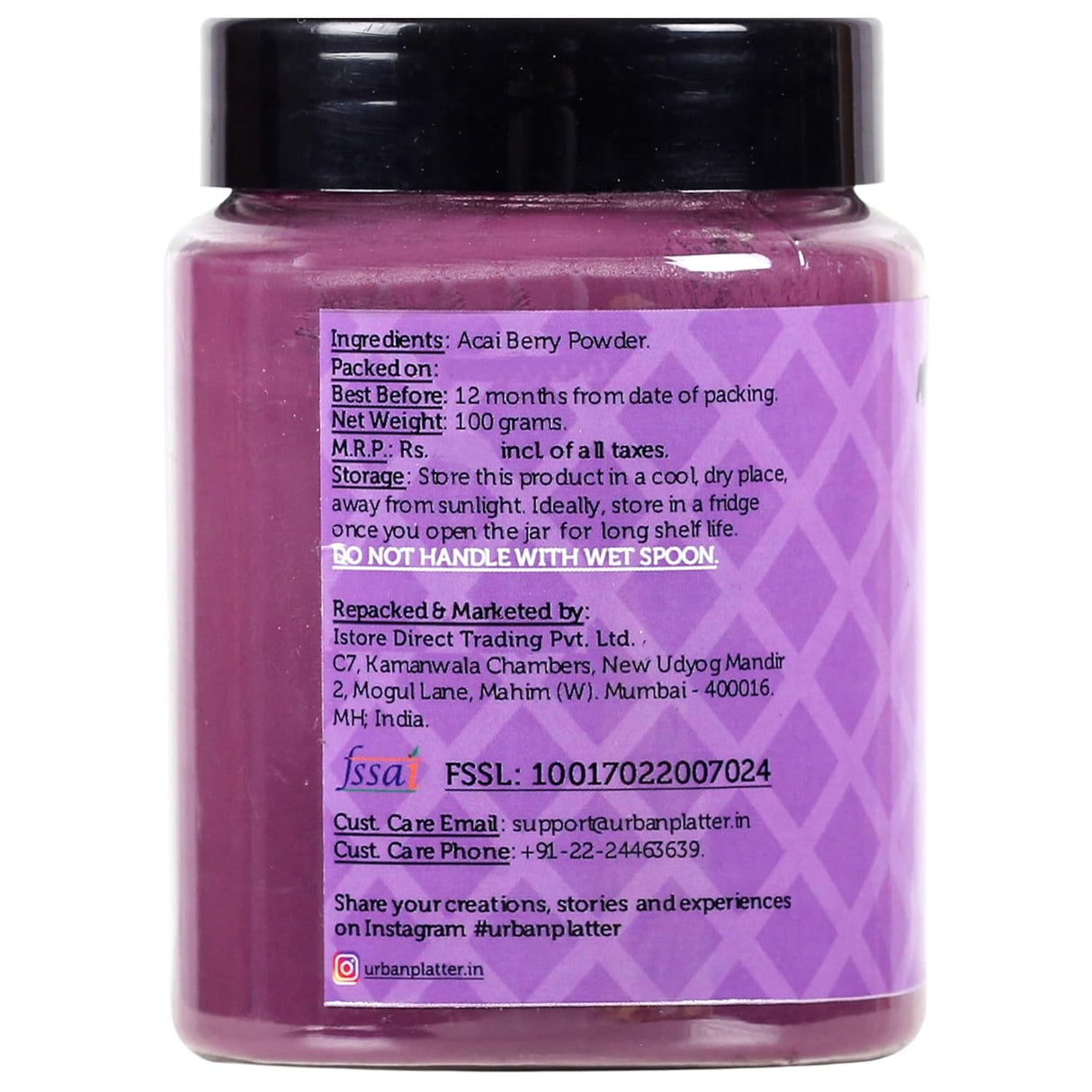 Urban Platter Acai Berry Powder 100g